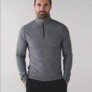 Surge Warm 1/2 Zip, Lululemon, heathered black